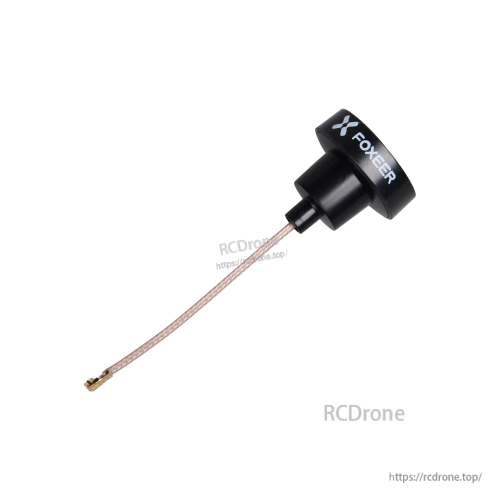 FOXEER Pagoda PRO 5.8G RHCP Omni FPV Antenna, FOXEER Pagoda Pro 5.8GHz FPV omni antenna with compact stubby head and short coax pigtail connector