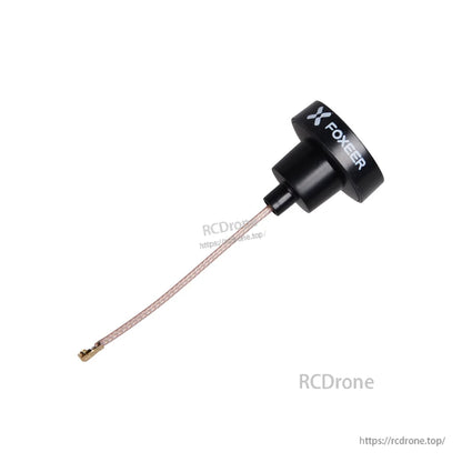 FOXEER Pagoda PRO 5.8G RHCP Omni FPV Antenna, FOXEER Pagoda Pro 5.8GHz FPV omni antenna with compact stubby head and short coax pigtail connector