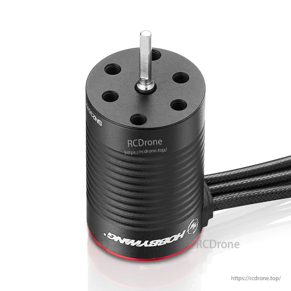 Hobbywing QUICRUN 2030SL G2 brushless RC motor with black can, rear wires, and exposed shaft