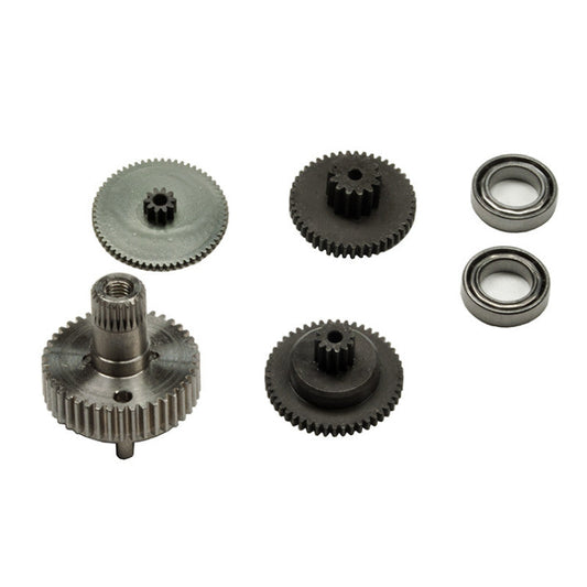 RJX FS1040HV & BLS1040HV Servo Gear, RJX FS1040HV and BLS1040HV servo replacement gear set with four metal gears and two ball bearings