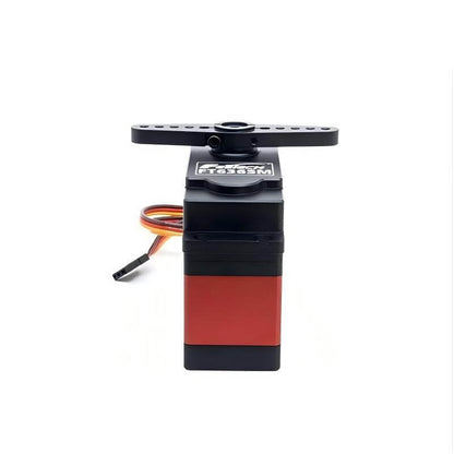 FEETECH FT6365 伺服馬達，7.4V 65kg.cm 360° 磁編碼器鋼齒輪，4.8–8.4V PWM，鋁合金外殼
