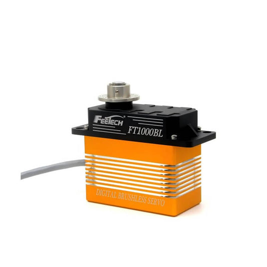 FEETECH FT1000 Servo, FEETECH FT1000BL is a 24V digital brushless servo with 1000kg.cm torque, 180° PWM control, steel gears, and aluminum case for high-performance applications.