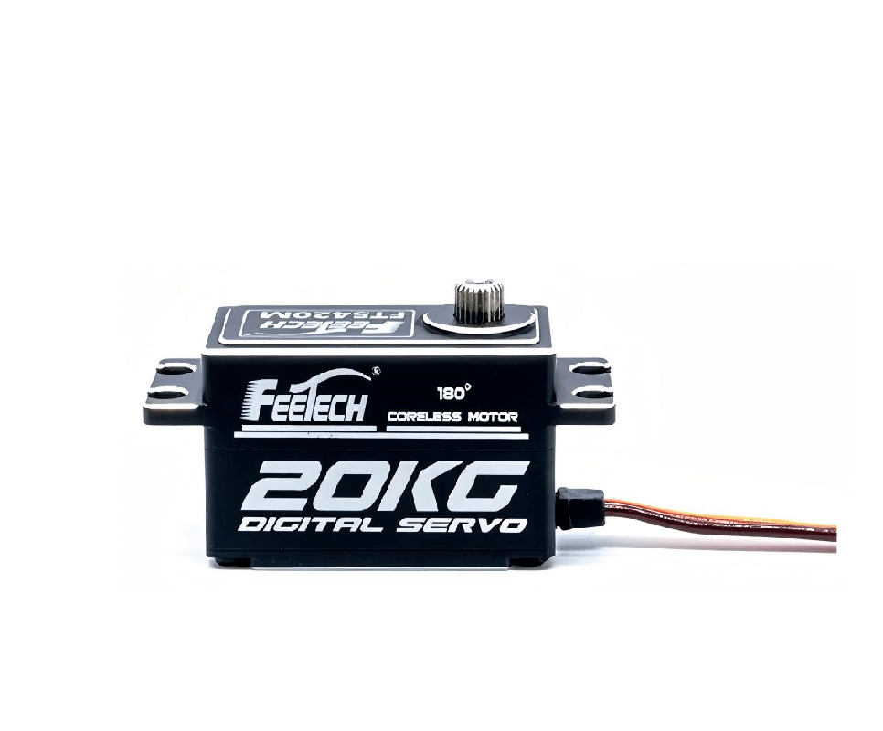 FEETECH FT5420M Servo, FEETECH FT5420M: 20kg digital servo, coreless motor, 180° rotation, 22.5kg.cm torque at 8.4V, 0.095sec/60° speed. Ideal for high-performance RC applications.