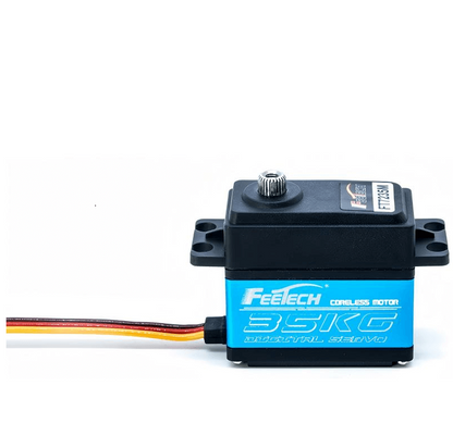 FEETECH FT7235 Servo, FEETECH FT7235M 35KG digital servo features a coreless motor, steel gears, 25T spline, 180° rotation, and operates at 4–9V, ideal for high-torque applications.