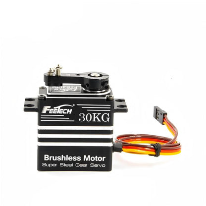 FEETECH FT83 Series Servo, FEETECH 30KG brushless servo with super steel gears, aluminum case, operates at 6V–8.4V, ideal for high-performance drone and RC applications.