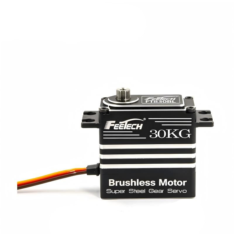 FEETECH FT83 Series Servo, FEETECH FT830BL 30KG brushless servo with super steel gears, 6V–8.4V voltage, 30–40kg·cm torque, and aluminum case for high-performance drone applications.