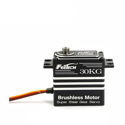 FEETECH FT83 Series Servo, FEETECH FT830BL 30KG brushless servo with super steel gears, 6V–8.4V voltage, 30–40kg·cm torque, and aluminum case for high-performance drone applications.