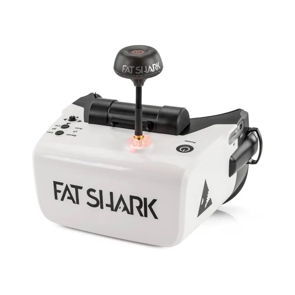 Fat Shark Scout FPV-Brille mit 50° Sichtfeld, DVR, Diversity-Empfänger, integriertem Akku für Analog 5,8GHz FPV
