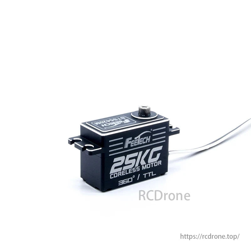 Feetech STS5420M - 7,4V 25KG 0,111sek/60° 360° Rc Styrservo Hög hastighet LÅG Profil Kort väska Magnetisk kodare Dubbelaxel TTL Servo