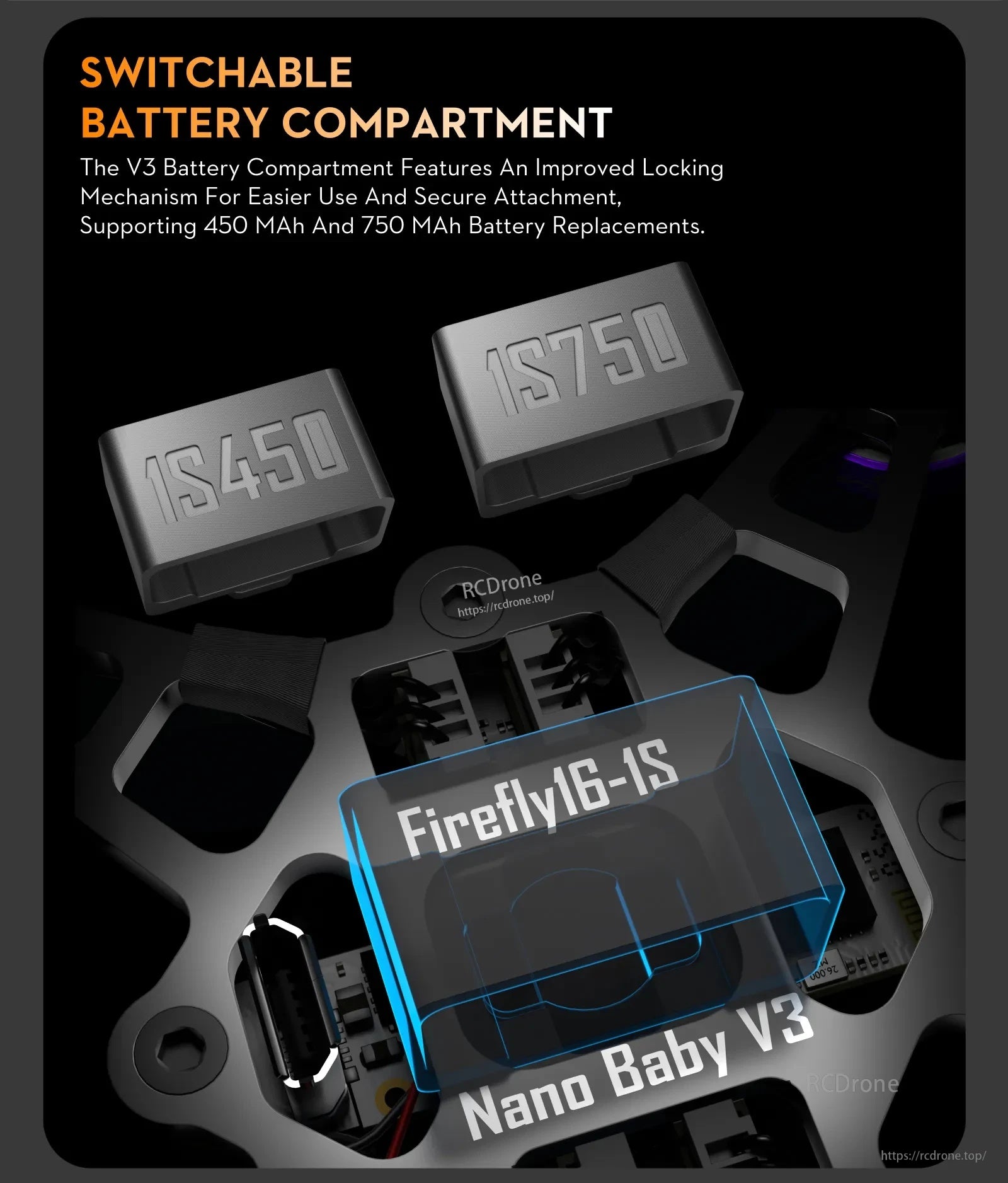 Firefly 16 / 18 1S Nano Baby V3 Analog Tiny Drone