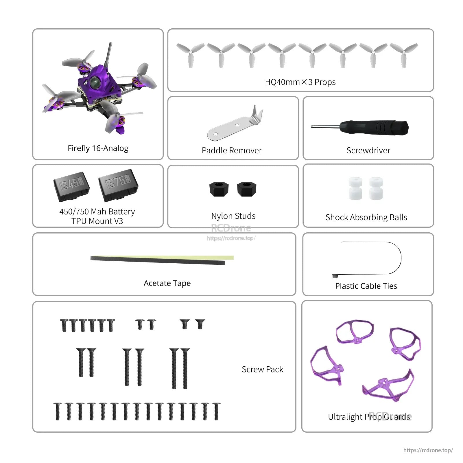 Firefly 16 / 18 1S Nano Baby V3 Analog Tiny Drone