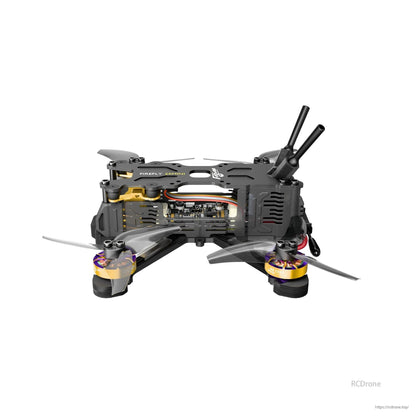 Firefly 25MINI micro FPV drone with low-profile carbon frame, two rear antennas, and four small propellers