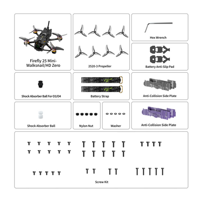 Firefly 20PRO 4S / 25MINI 3S Walksnail Микро Дрон