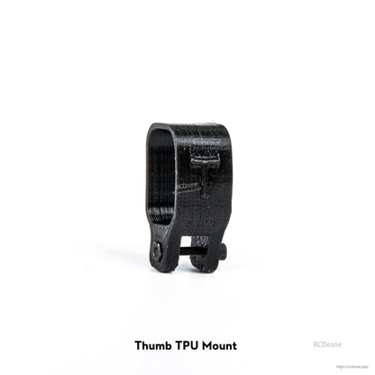 Firefly 2S Nano Baby 20 TPU Camera Mount, Black TPU camera mount bracket for Firefly 2S Nano Baby 20, flexible clip-style frame with screw holes