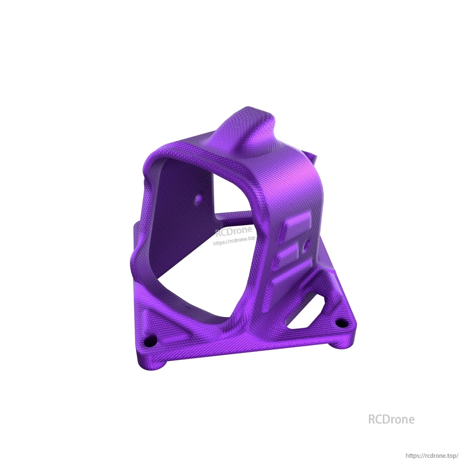 Purple FPV drone canopy/camera mount for Firefly16/18 1S V3 frame, with wide camera opening and mounting holes