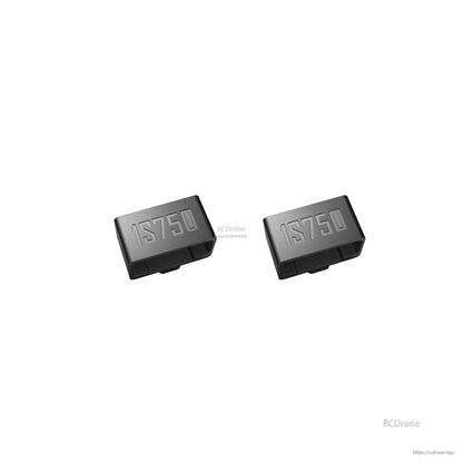 Pair of black plastic 1S750 labeled inserts for Firefly16/18 1S V3 frame parts collection