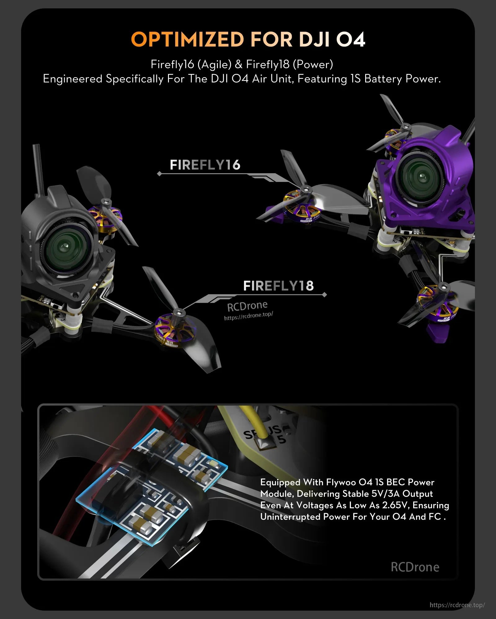 Firefly18 1S Nano Baby V3 O4 Wide Tiny Drone
