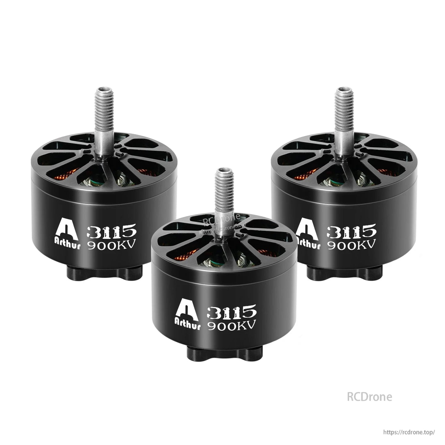 Product title: FlahHobby Arthur A3115 900KV Brushless Motor for 9-11" FPV/Long-Range Drones. The motor measures 37.1x32 mm with a 5mm shaft.