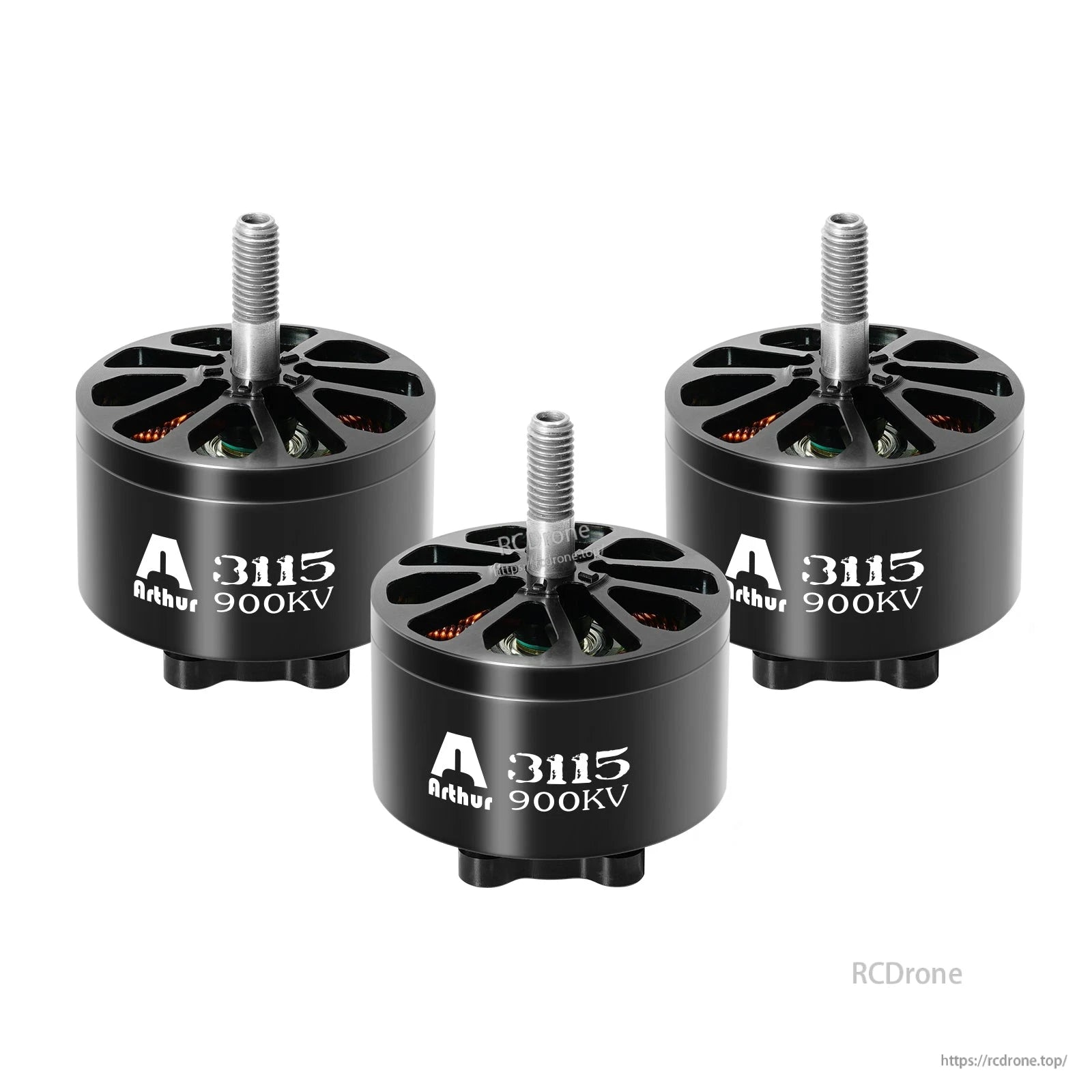 Product title: FlahHobby Arthur A3115 900KV Brushless Motor for 9-11" FPV/Long-Range Drones. The motor measures 37.1x32 mm with a 5mm shaft.