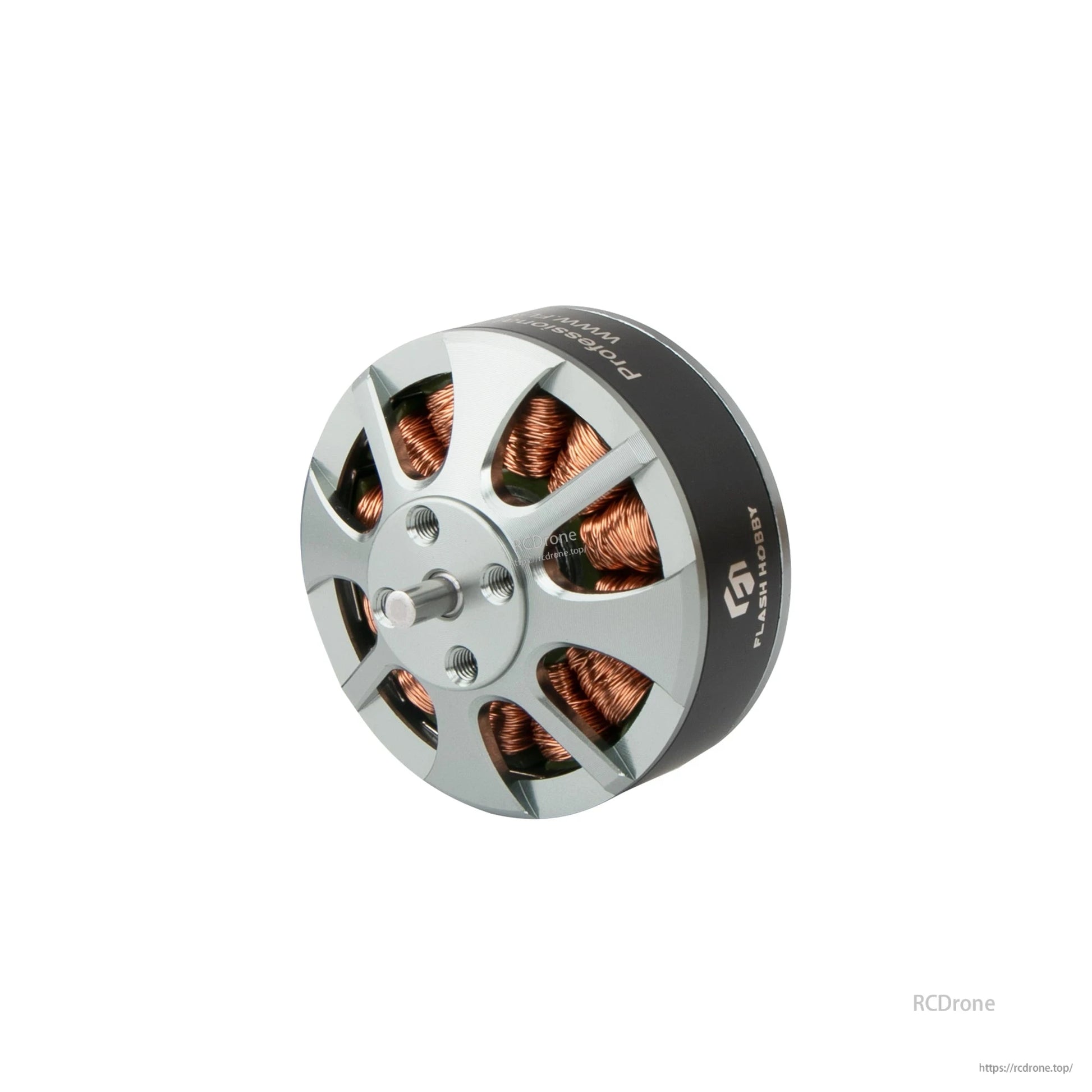 Flashhobby 3508 Brushless DC Motor, Flashhobby 3508 brushless DC outrunner motor with exposed copper windings, silver mount face and front shaft