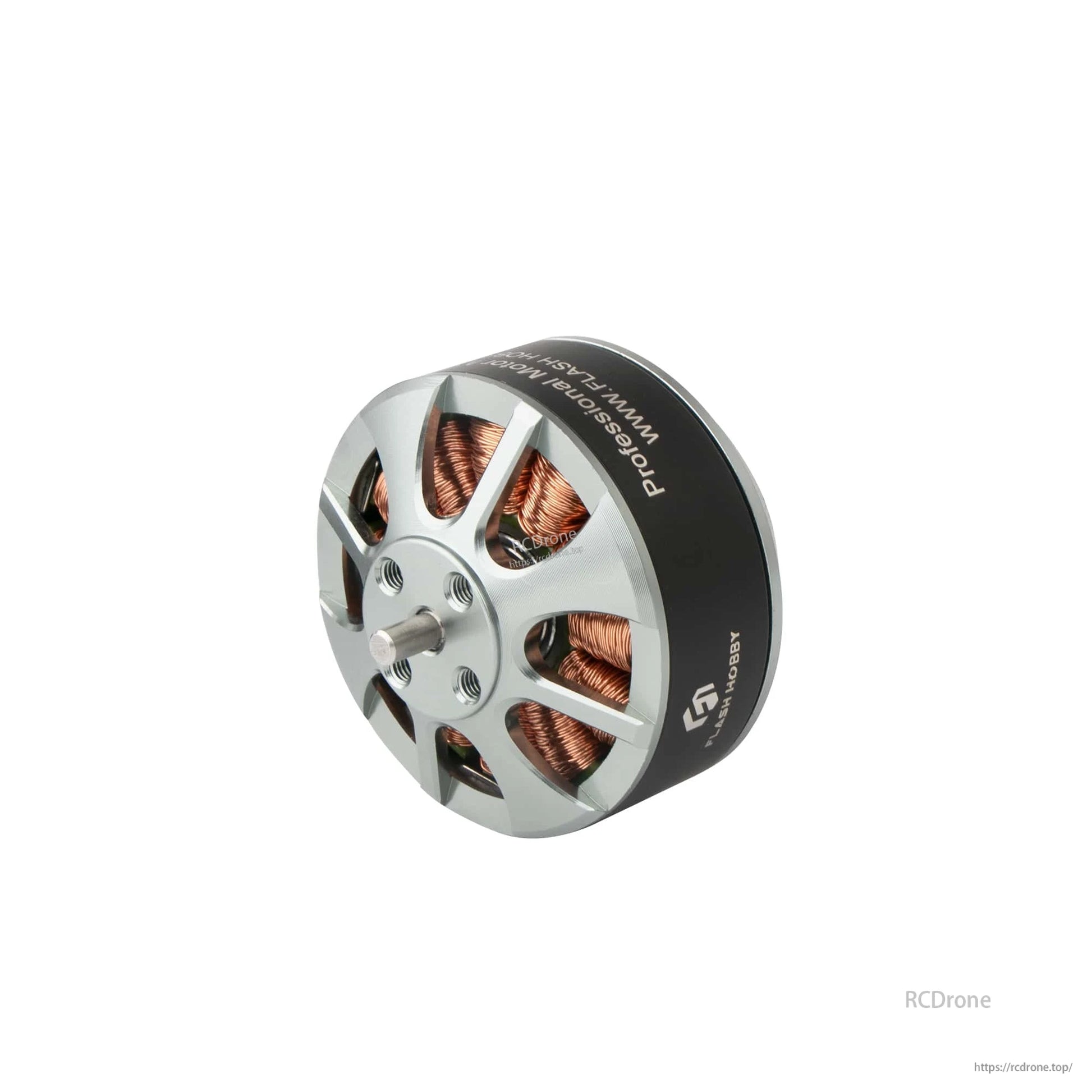 Flashhobby 3510 brushless DC motor with silver rotor face, exposed copper windings, and black housing