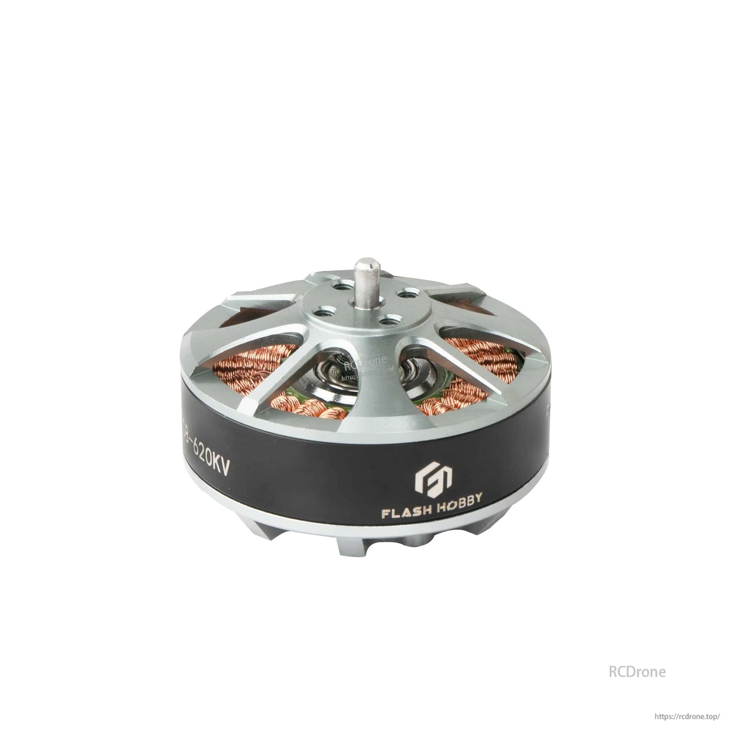 Flashhobby 4108 Brushless DC Motor, Flashhobby 4108 brushless motor with silver top, exposed copper windings, and 620KV label