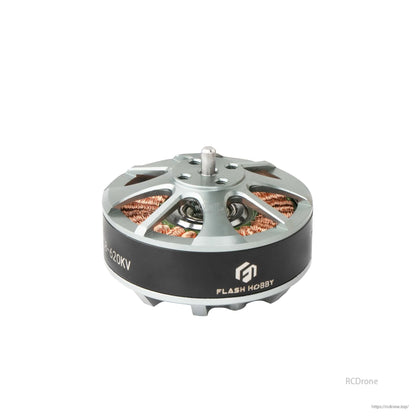 Flashhobby 4108 Brushless DC Motor, Flashhobby 4108 brushless motor with silver top, exposed copper windings, and 620KV label