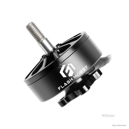 Flashhobby Arthur A3008 1150KV Brushless Motor, Flashhobby Arthur A3008 brushless motor with black aluminum housing, vented top, and threaded output shaft