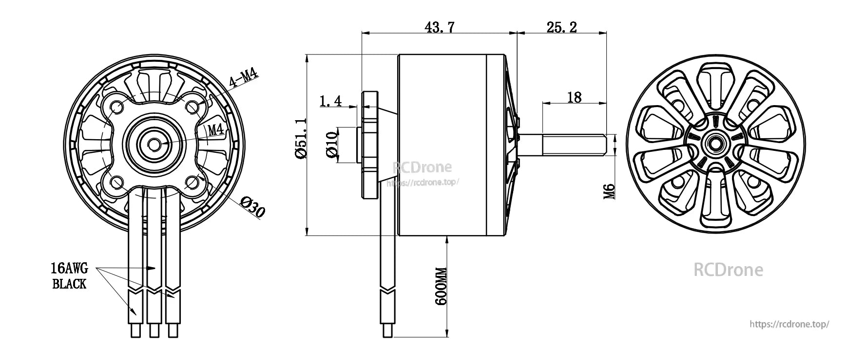 Flashhobby A4320 650KV Brushless Motor