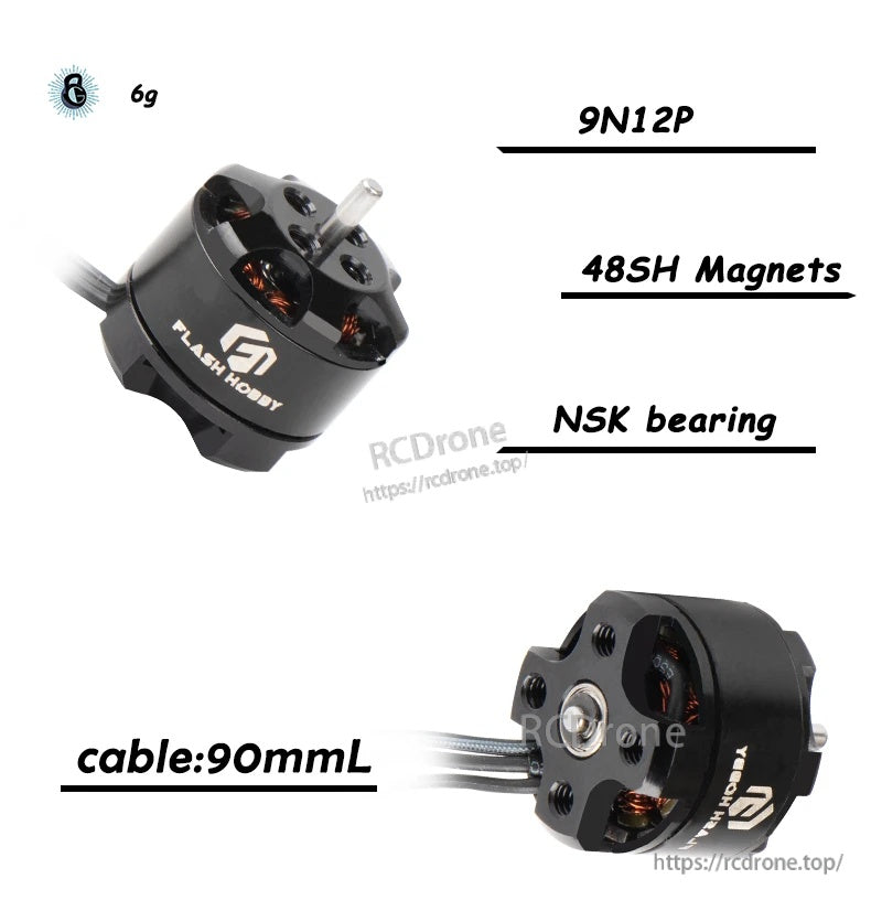 Flashhobby BE 1104 4000KV 5400KV 6500KV 7500KV 10000KV Brushless DC Motor