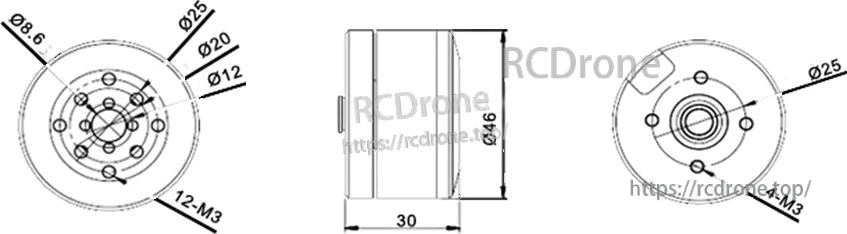 Flashhobby BGM4114-100T-8.5 Gimbal Motor