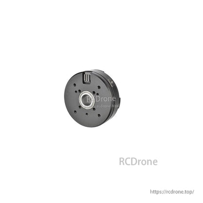 Flashhobby BGM5208-75HS gimbal motor with round black housing, central bearing, and multi-hole mounting plate