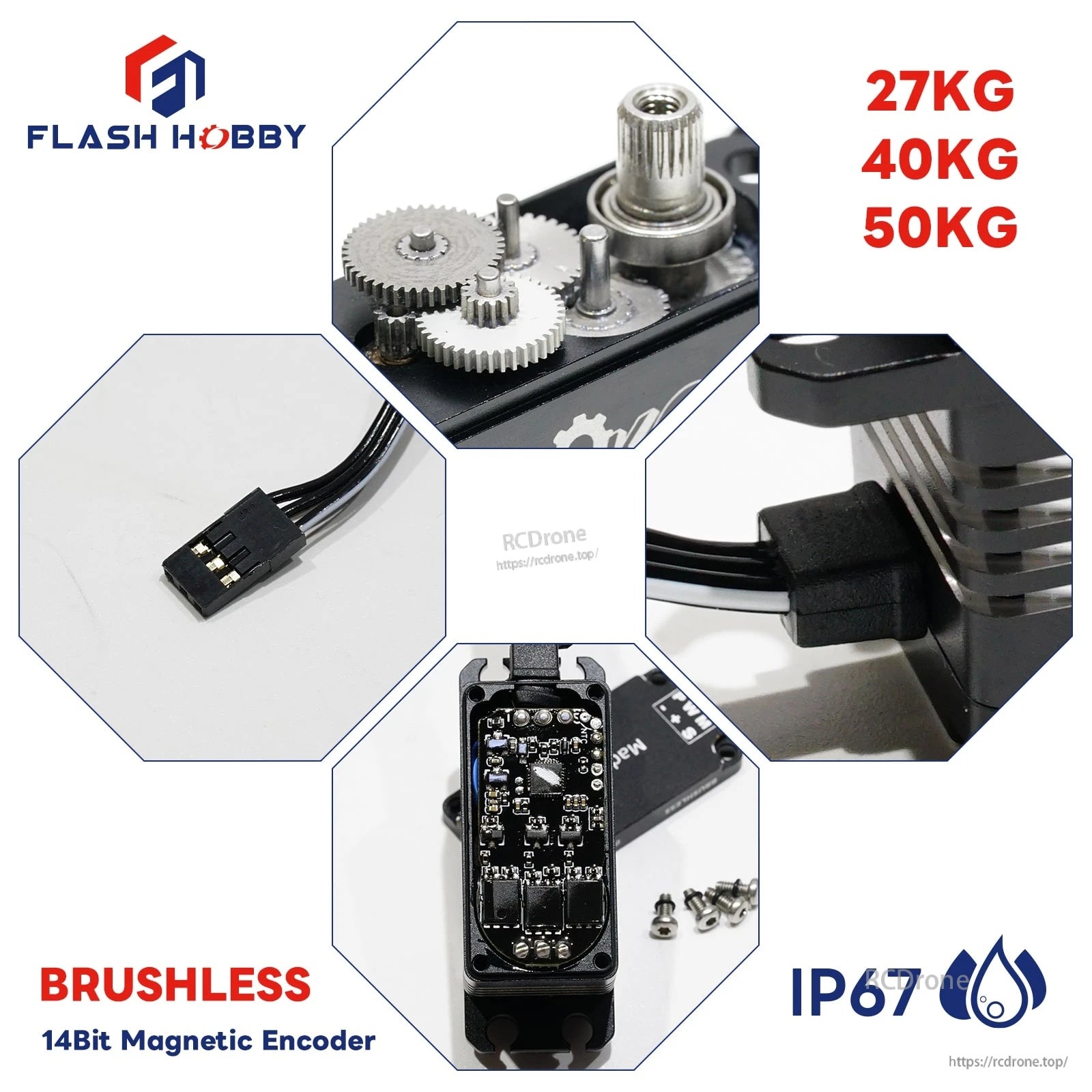 Flashhobby BLS2950MED 50KG 8.4V BLS SERVO