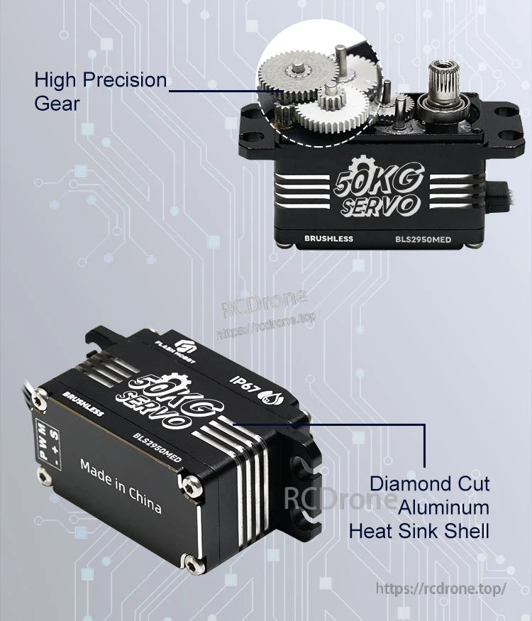 Flashhobby BLS2950MED 50KG 8.4V BLS SERVO