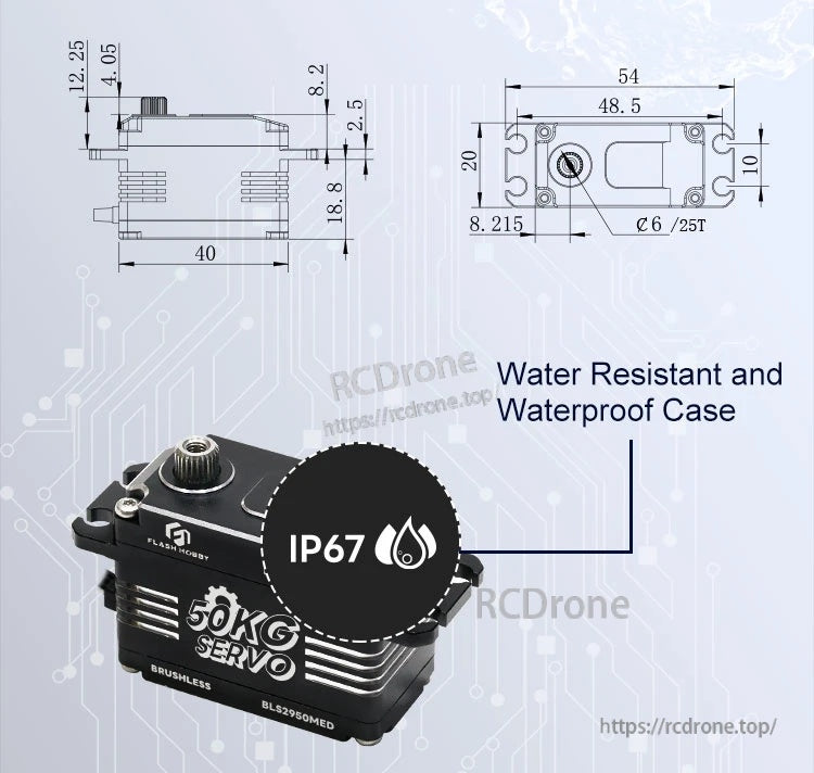 Flashhobby BLS2950MED 50KG 8.4V BLS SERVO