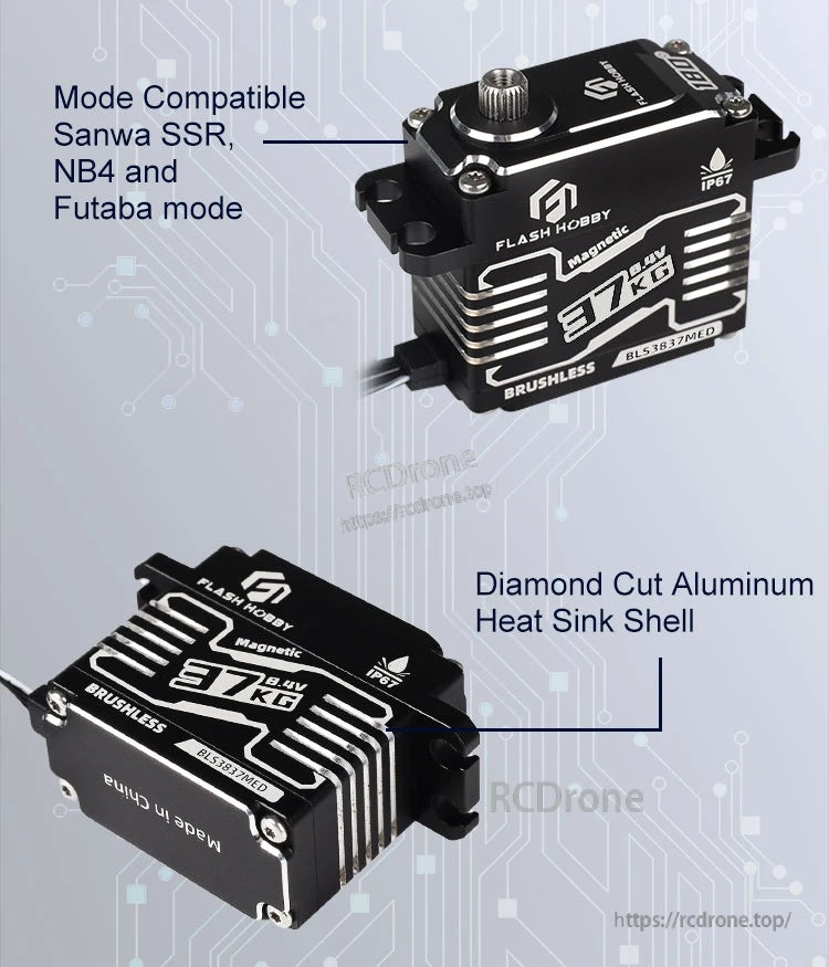Flashhobby BLS3837MED 37KG 8.4V BLS Servo