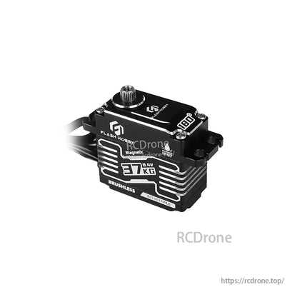 Flashhobby BLS3837MED Servo, Flashhobby BLS3837MED brushless metal RC servo with 37KG marking and top output shaft