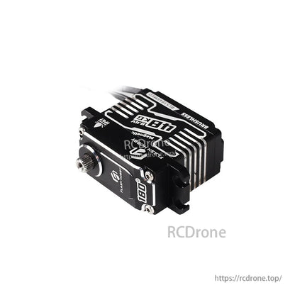 Flashhobby BLS3848 brushless digital RC servo with black metal case, 25T output spline and lead wire