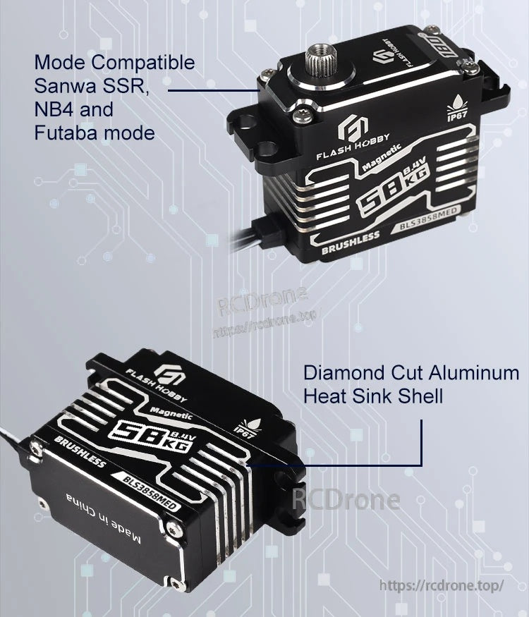 Flashhobby BLS3858MED 58KG 8.4V BLS Servo