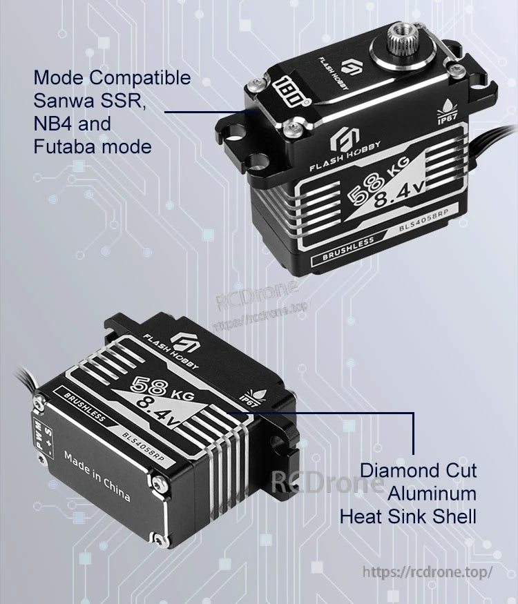 Flashhobby BLS4058RP 58KG 8.4V BLS Servo