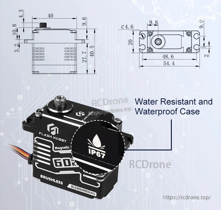 Flashhobby BLS4060MED 60KG 14.8V BLS Servo