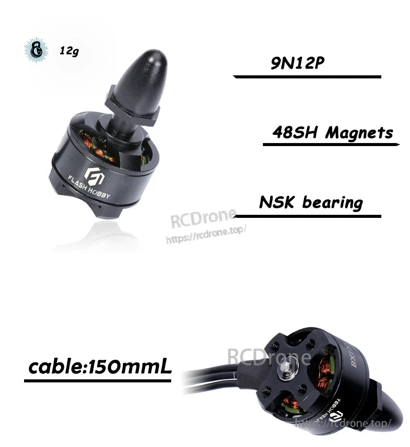 Flashhobby BX1306 3100KV 4000KV Brushless DC Motor