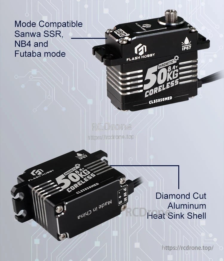 Flashhobby CLS3850MED 50KG 8.4V CLS Servo