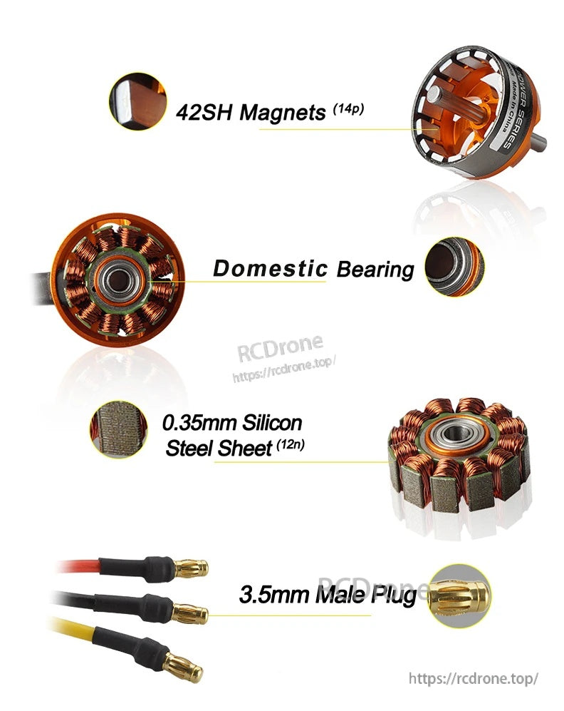 Flashhobby D-Power D3536 910KV 1000KV 1250KV 1450KV Fixed Wing Motor