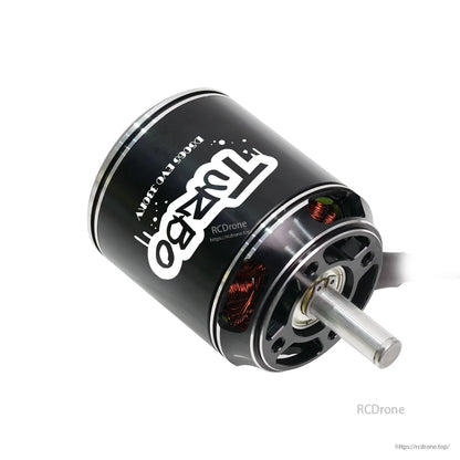 Flashhobby D5065 EVO 270KV Fixed Wing Motor, Flashhobby D5065 EVO fixed-wing brushless motor with black can body, exposed copper windings, and steel shaft