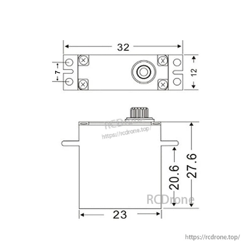 Flashhobby FH-2162 6.2KG 7.4V Micro Servo