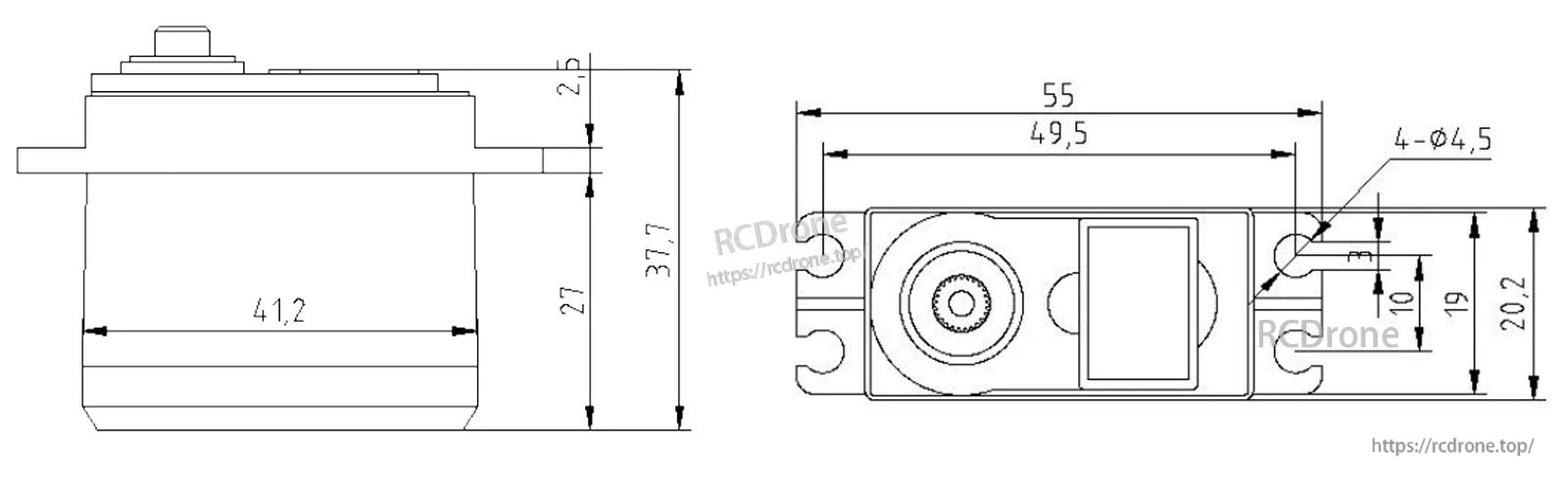 Flashhobby FH-3630BB 3.6KG 6V Standard Servo