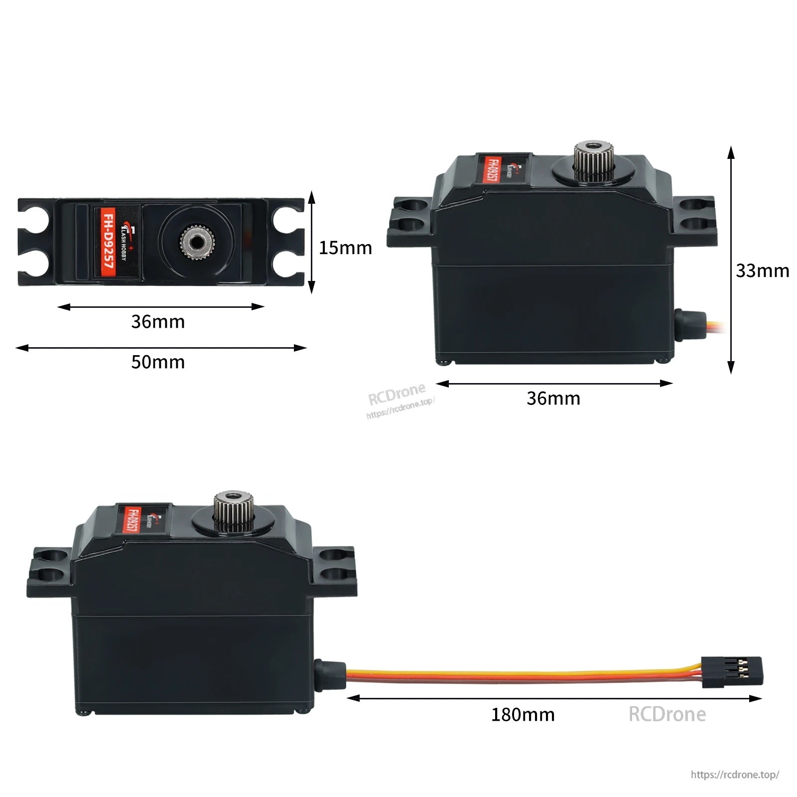 Flashhobby FH-D9257MG 4.5KG 6V Tail Servo