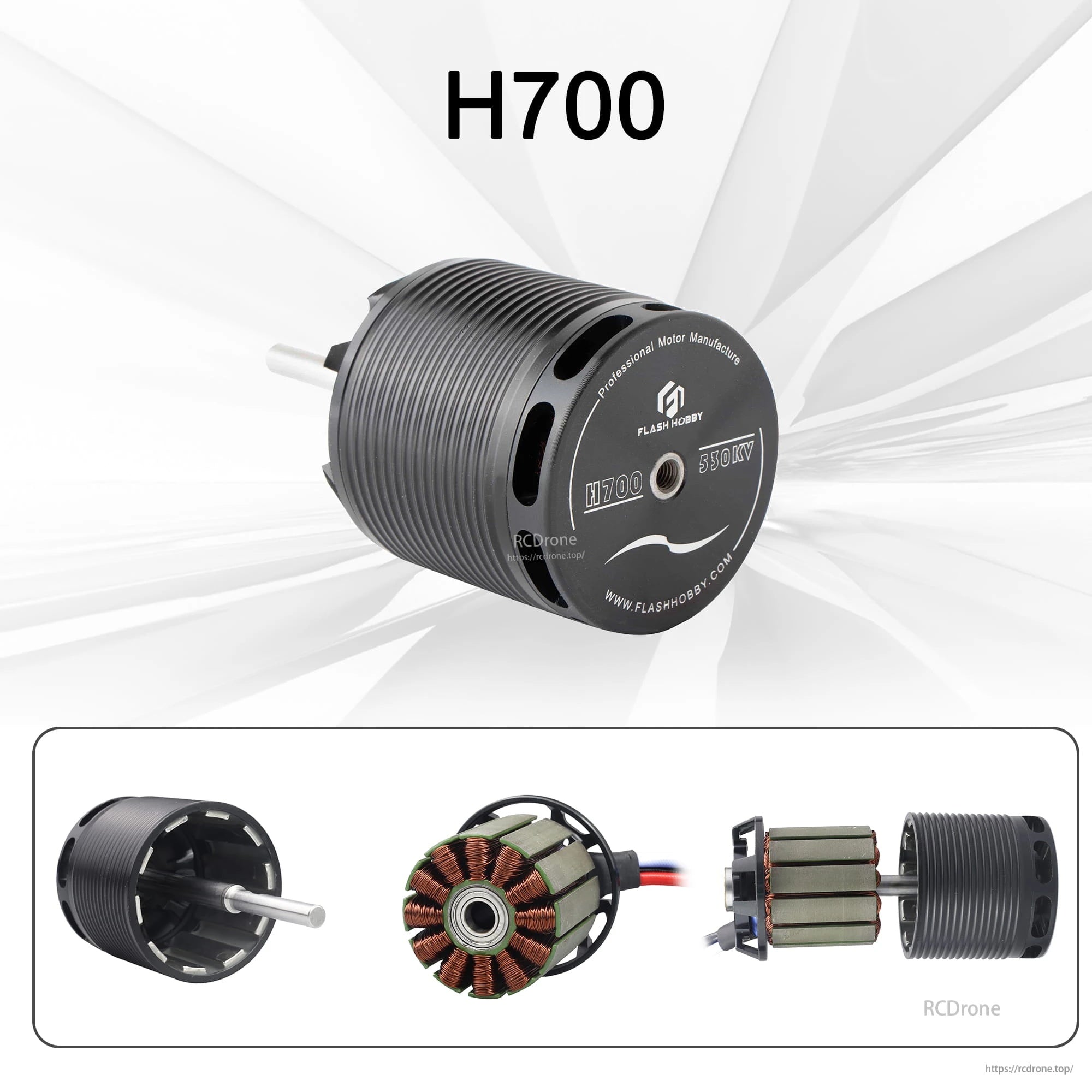 Flashhobby H700 530KV Helicopter Motor