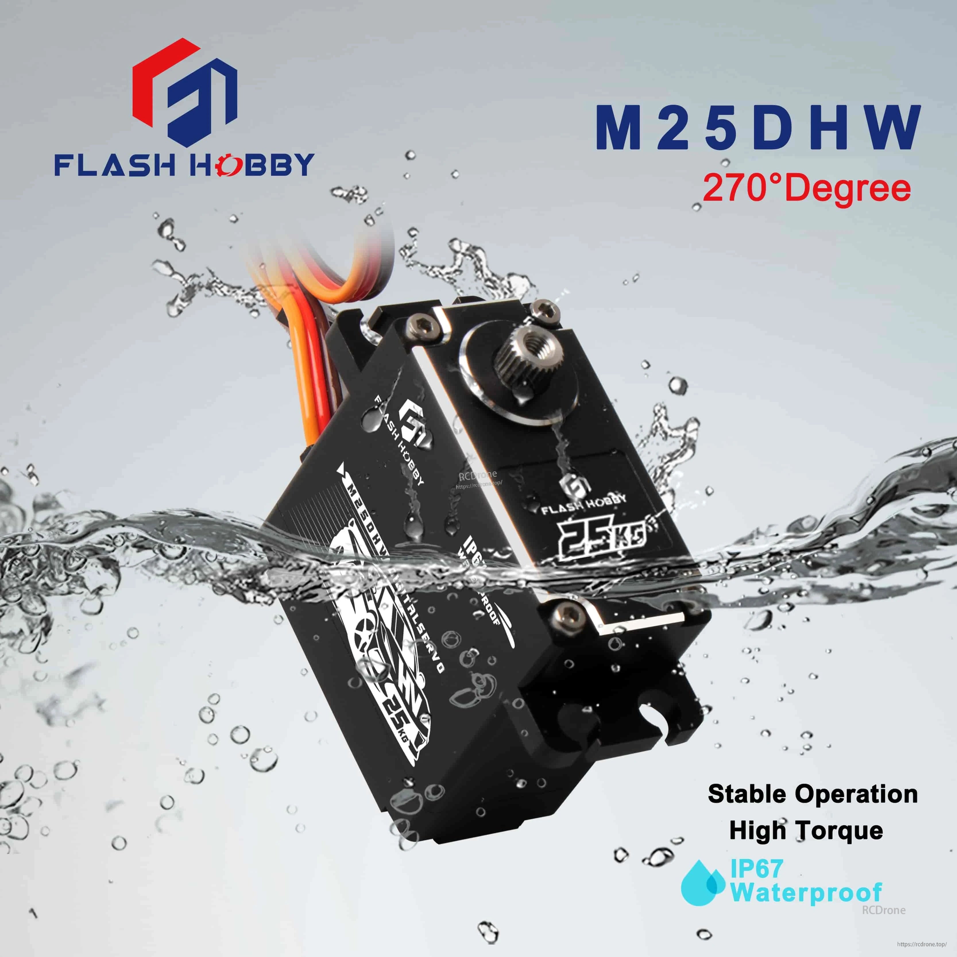 Flashhobby M25DHW 25.9KG 7.4V Iron Core Servo